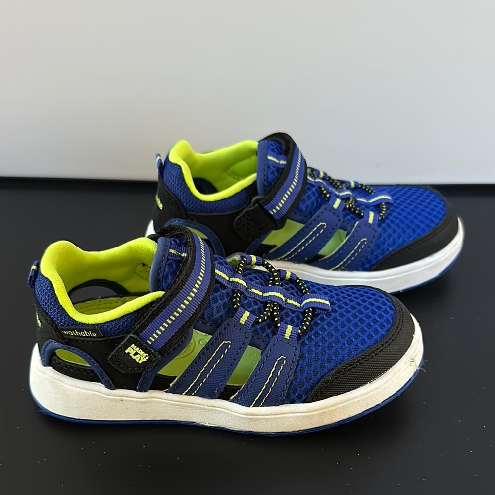 Stride Rite Seaton Sneaker Sandal - Blue and Black - Picture 3 of 5